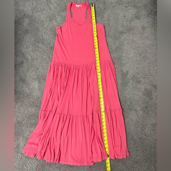 Sundry Tiered Tank Maxi Dress Coral size XS - Picture 7 of 13